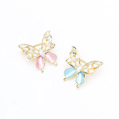 Diamond butterfly brooch