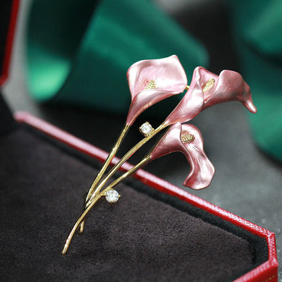 Calla Lily Flower Brooch