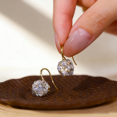 Square Diamond Earrings