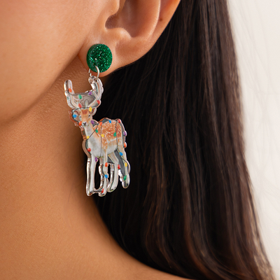 Creative acrylic earrings