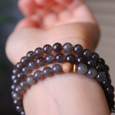 Pearl gourd Natural Emerald Jade Stone bracelet