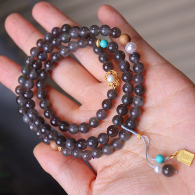 Pearl gourd Natural Emerald Jade Stone bracelet