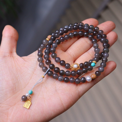 Pearl gourd Natural Emerald Jade Stone bracelet