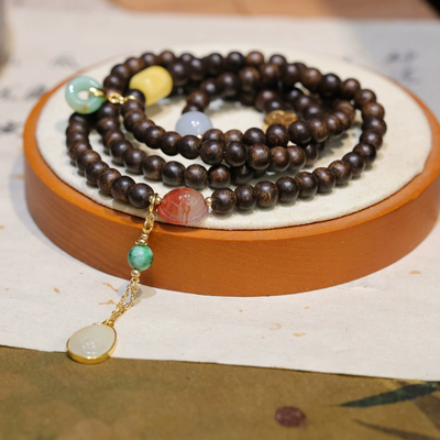 Jade Tortoise Shell Natural Agarwood Bracelet