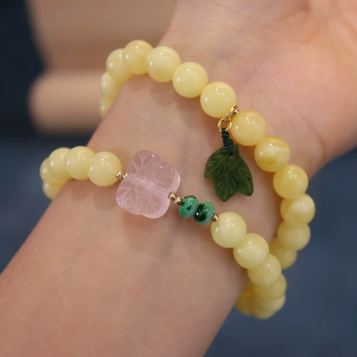 Butterfly gourd natural agate bracelet
