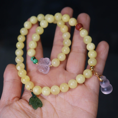 Butterfly gourd natural agate bracelet