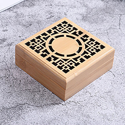 Wooden hollow carved box