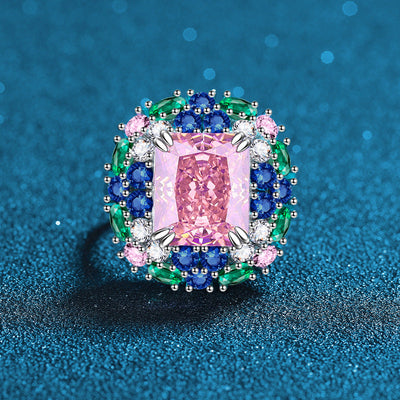 Candy Color Natural Diamond Ring