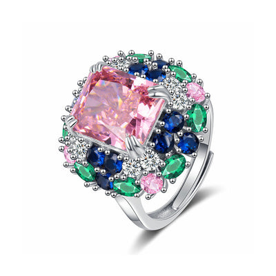 Candy Color Natural Diamond Ring