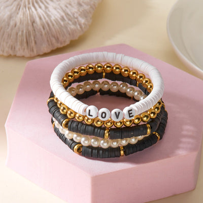Soft clay bracelet for mother's gift