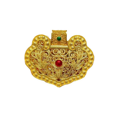Filigree lucky pendant necklace