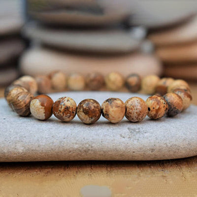 Jasper & Carnelian Mala Bead Bracelets