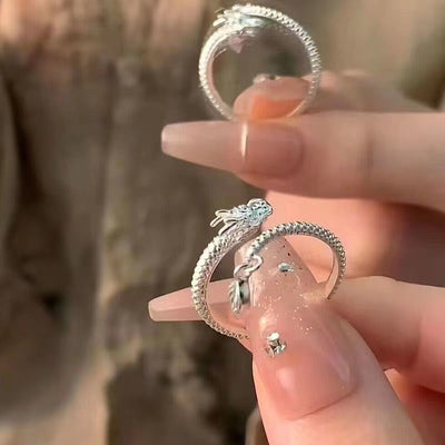 Dragon-shaped open ring