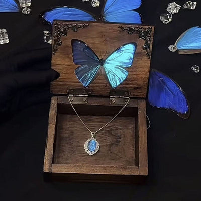Ice Flower Natural Crystal Necklace
