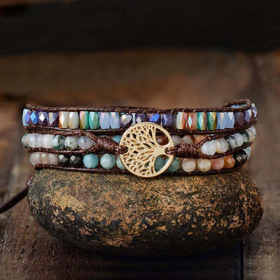 Jasper Tree of Life agate Bracelet