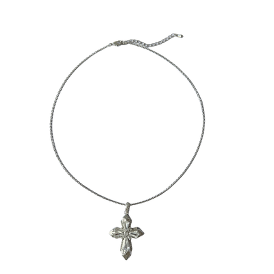 Natural Diamond Cross Necklace