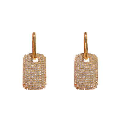Geometric square ear buckles