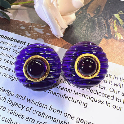 Disc Crystal Beads Natural Crystal Earrings