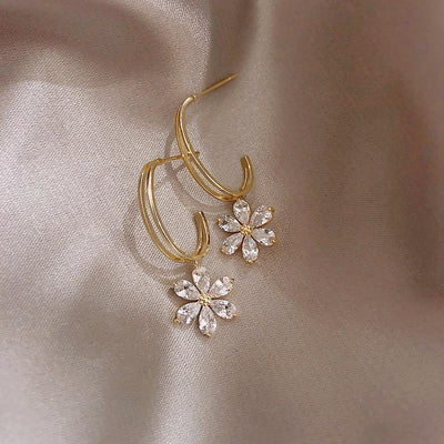 Crystal Daisy Earrings