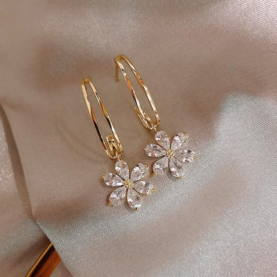 Crystal Daisy Earrings