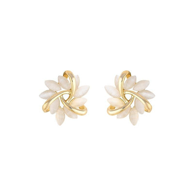Opal Petal Earrings