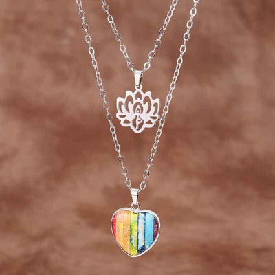 Jasper Love Lotus Necklace