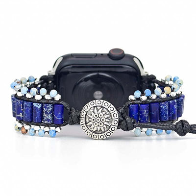Blue Hematite Apple Watch Strap