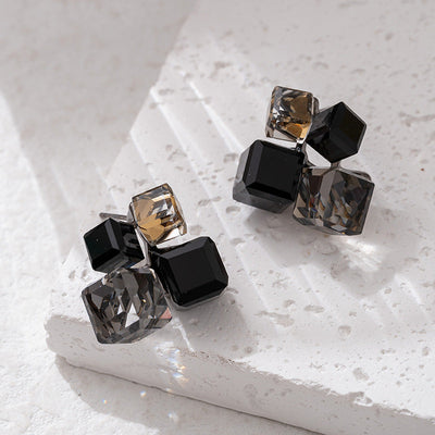 dimensional sugar cube earrings