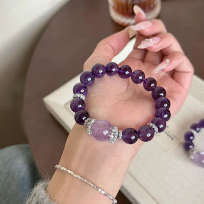 Natural Amethyst Grape Bracelet