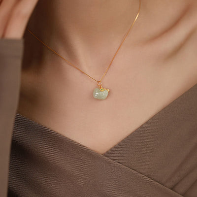 PiYao • Emerald Jade stone necklace