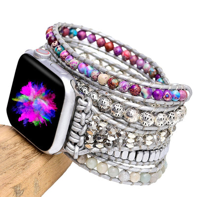 Exclusive Natural Turquoise Gemstone Apple Watch Band