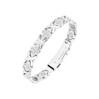 Clover Crystal Magnetic Bracelet