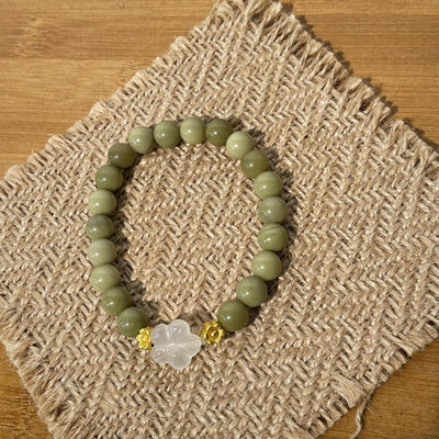 Peach Blossom Agate Bracelet