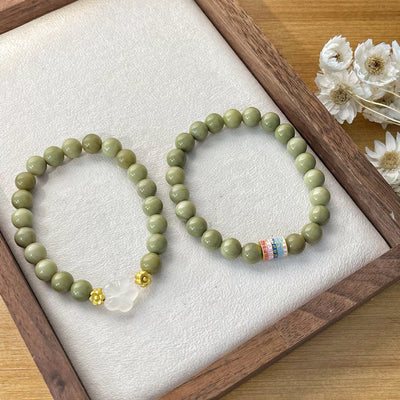 Peach Blossom Agate Bracelet