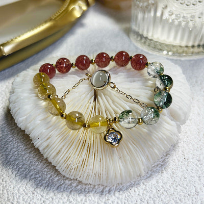 Four Leaf Clover ? Aquatic Crystal Bracelet