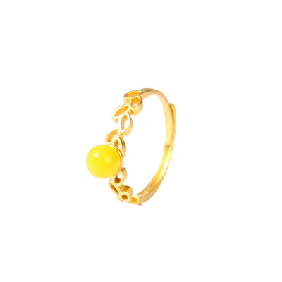 Ear of Wheat Branch Bud Beeswax Ring