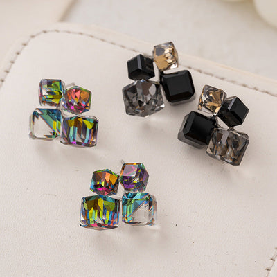 dimensional sugar cube earrings