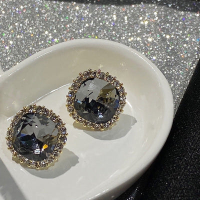 Autumn and winter crystal earrings