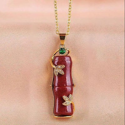 Rising Higher Natural Emerald Jade Stone Necklace