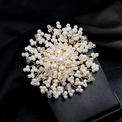 Handmade Gypsophila Pearl Brooch