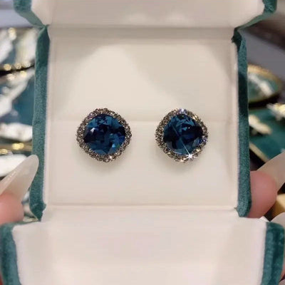 Autumn and winter crystal earrings