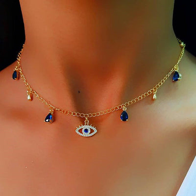 Ocean's Gaze • Sapphire Necklace