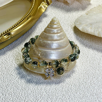 Four Leaf Clover ? Aquatic Crystal Bracelet