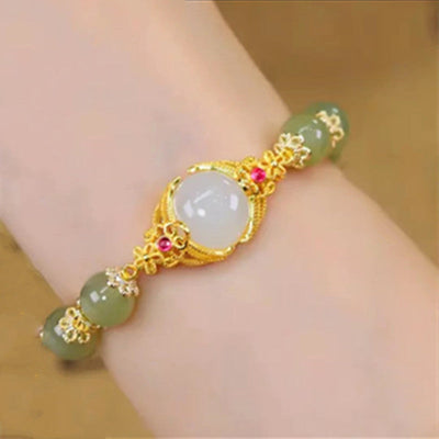 Belief • Emerald Jade stone bracelet