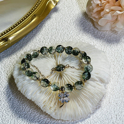 Four Leaf Clover ? Aquatic Crystal Bracelet