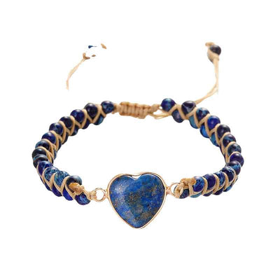 Dazzling Jasper Heart Bracelet
