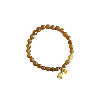 Lily of the valley natural agate bracelet