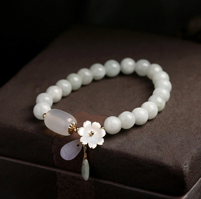 Emerald Jade Stone & Agate Bracelet Deegnt
