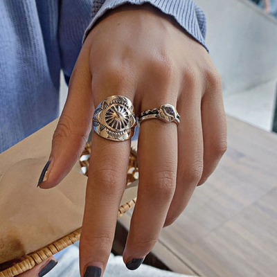 Roslyn Silver Statement Rings