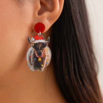 Creative acrylic earrings